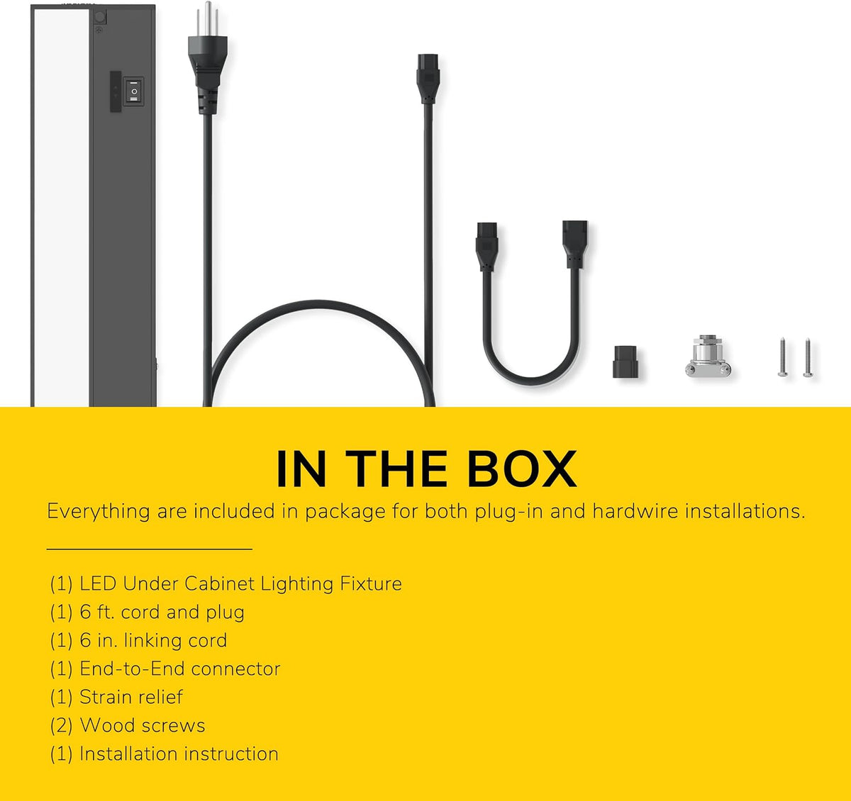 INLIGHT IN-0210 under cabinet light, black – image 3