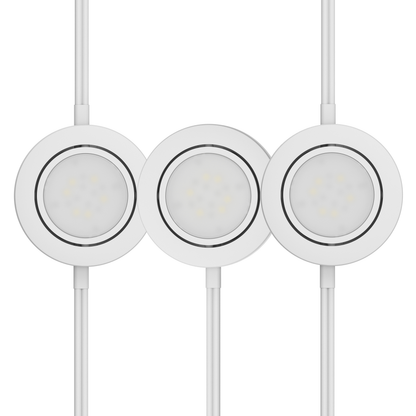 INLIGHT 2.75-Inch LED Puck Lights, 3-Pack