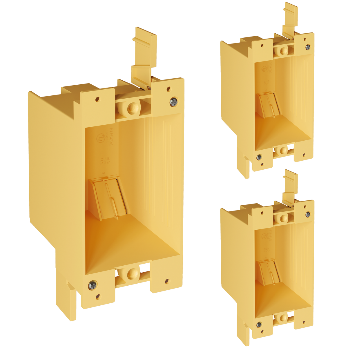 INLIGHT 1-Gang 14 cu. in. Old Work Switch and Outlet Box, 3-Pack
