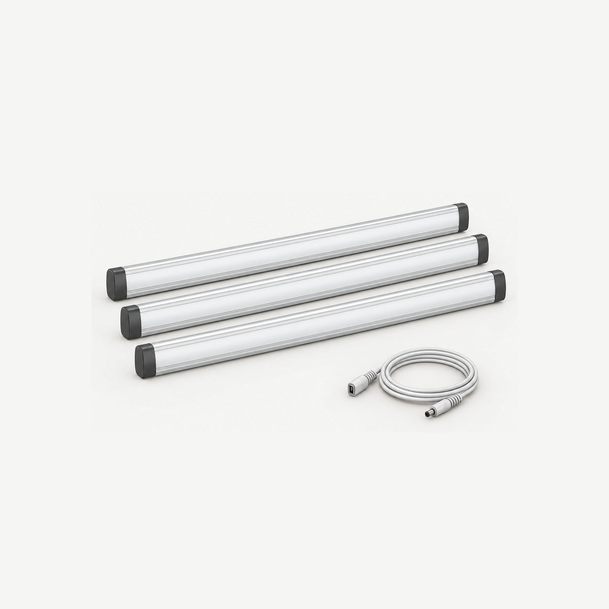 INLIGHT linkable aluminum LED light bars, kit includes power adapter and dimmer controller
