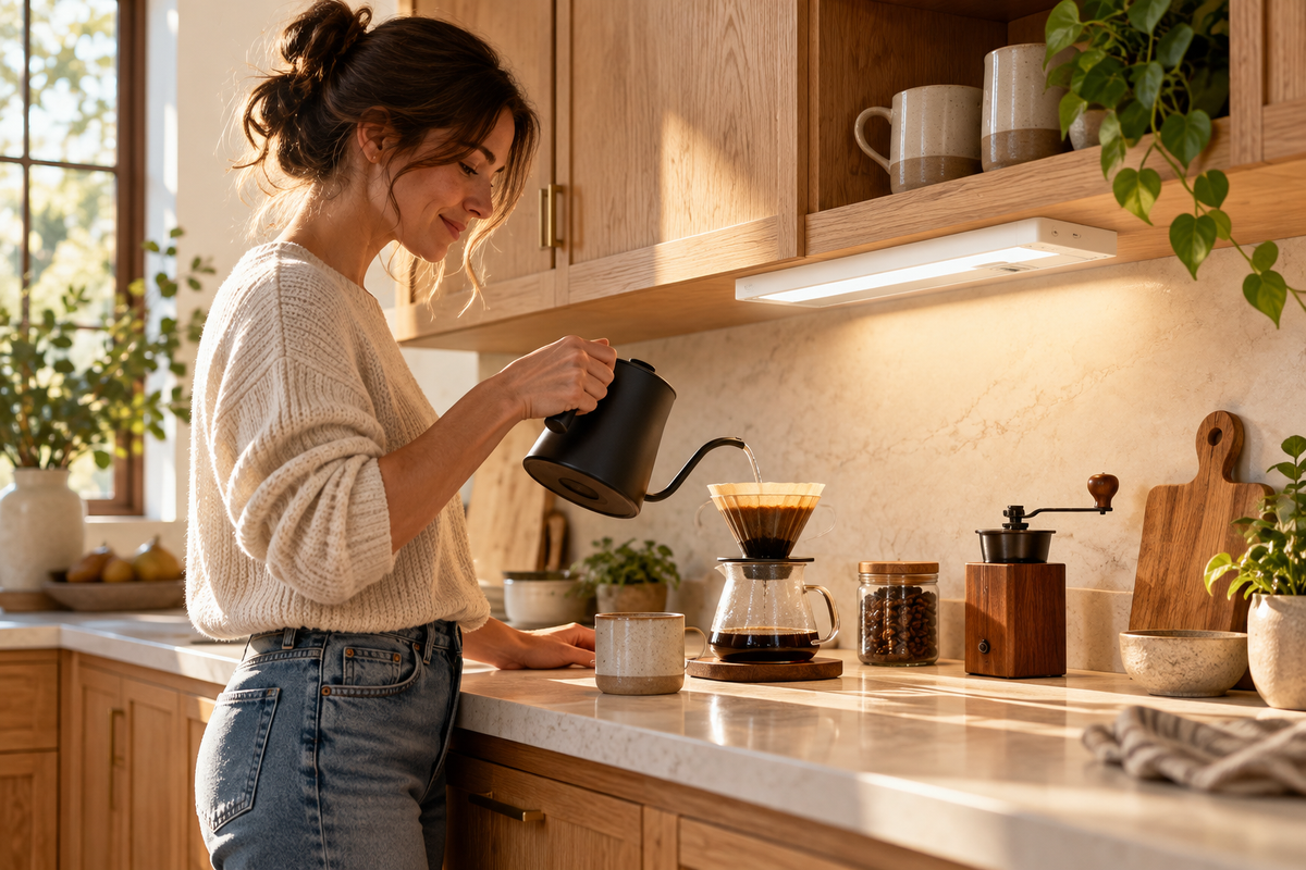 Hendrix connection — illustrative kitchen lifestyle scene
