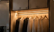 Closets lighting inspiration. Illustrative scene.
