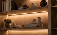 Shelves lighting inspiration. Illustrative scene.