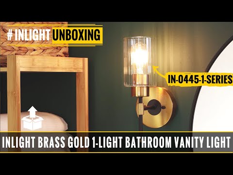 INLIGHT IN-0445 1-light vanity light unboxing video