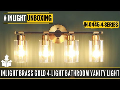 INLIGHT IN-0445 4-light vanity light unboxing video