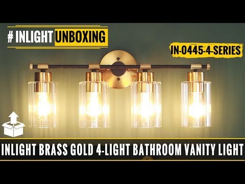 INLIGHT IN-0445 4-light vanity light unboxing video