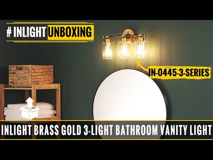 INLIGHT IN-0445 3-light vanity light unboxing video