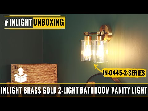 INLIGHT IN-0445 2-light vanity light unboxing video