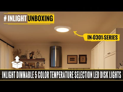 INLIGHT IN-0301 13-inch disk light unboxing video