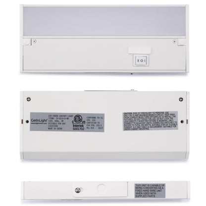 INLIGHT Linkable 3-CCT LED Under Cabinet Light, Hardwired or Plug-in | IN-0210